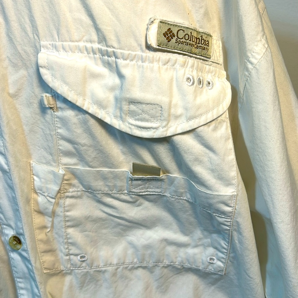 COLUMBIA Sportswear Company Men’s LG White National Guard Performance Fishing - Picture 3 of 11